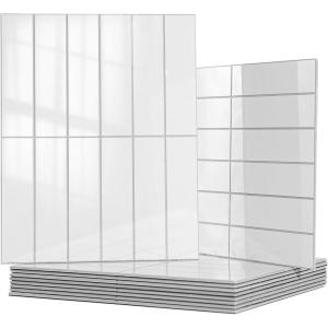 imageArt3d 10Sheet Faux Marble Peel and Stick Backsplash Tile for Kitchen Wall Bathroom Countertops 114 inch x 91 inch Stickon GlazedCeramic Finish Resist to Water Heat and Scratches GreenWhite