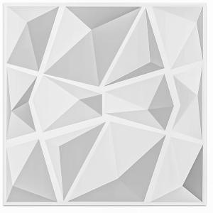 imageArt3d 20 Pack Decorative 3D Wall Panels 118 x 118 Inch Covering 19 Sqft  Glue Up PVC Wall Panels for Interior Dcor Living Room Office and Home BlackSnow White