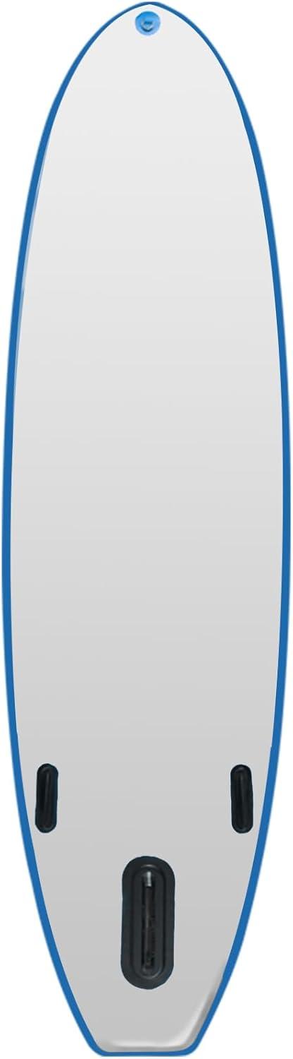 imageAbahub Inflatable SUP Wide 106quot x 31quot34quot x 106quot iSUP Blue Standup Paddleboard with Adjustable SUP Kayak Paddle for Yoga Paddle Board Kayaking Surf Canoe Fishing31 Blue lite