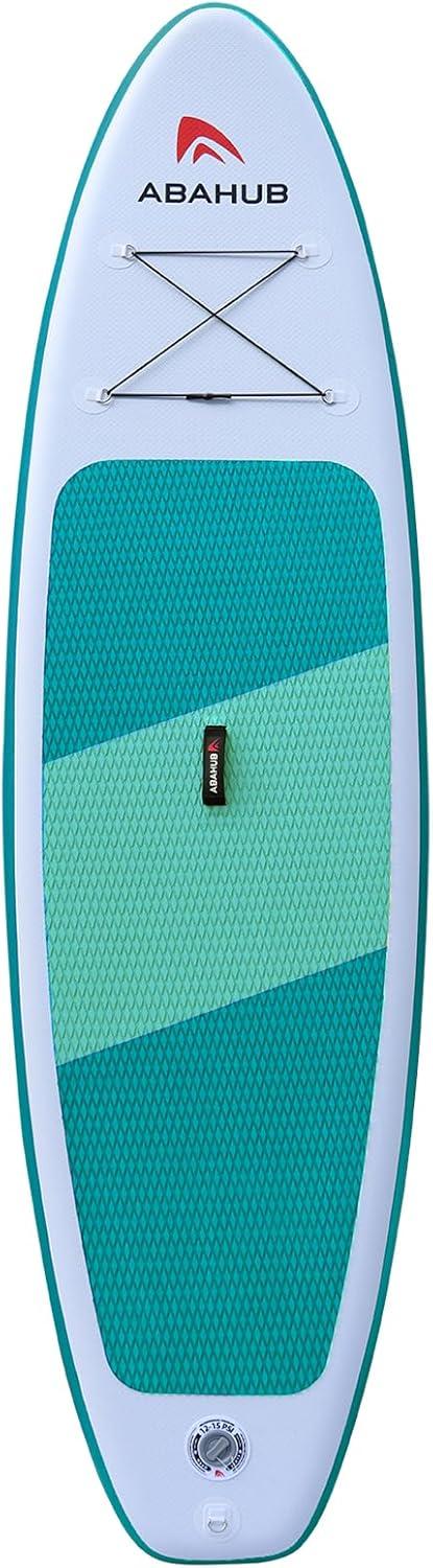 imageAbahub Inflatable SUP Wide 106quot x 31quot34quot x 106quot iSUP Blue Standup Paddleboard with Adjustable SUP Kayak Paddle for Yoga Paddle Board Kayaking Surf Canoe Fishing31 Green lite