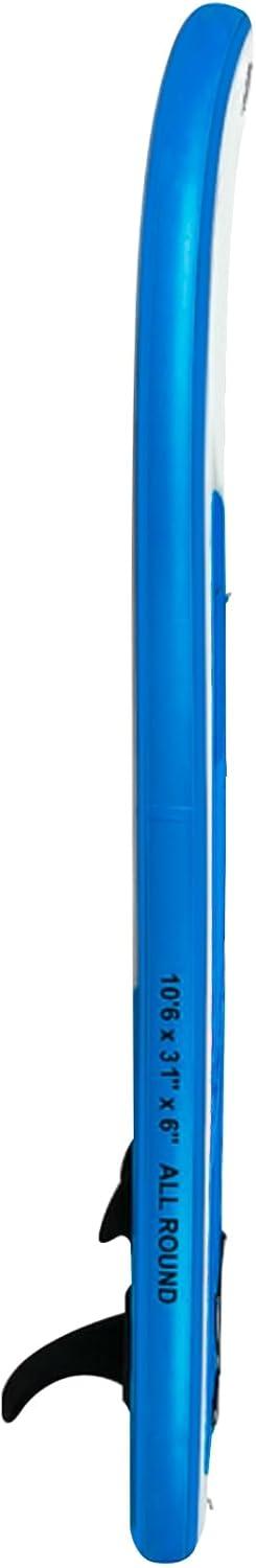 imageAbahub Inflatable SUP Wide 106quot x 31quot34quot x 106quot iSUP Blue Standup Paddleboard with Adjustable SUP Kayak Paddle for Yoga Paddle Board Kayaking Surf Canoe Fishing31 Blue lite