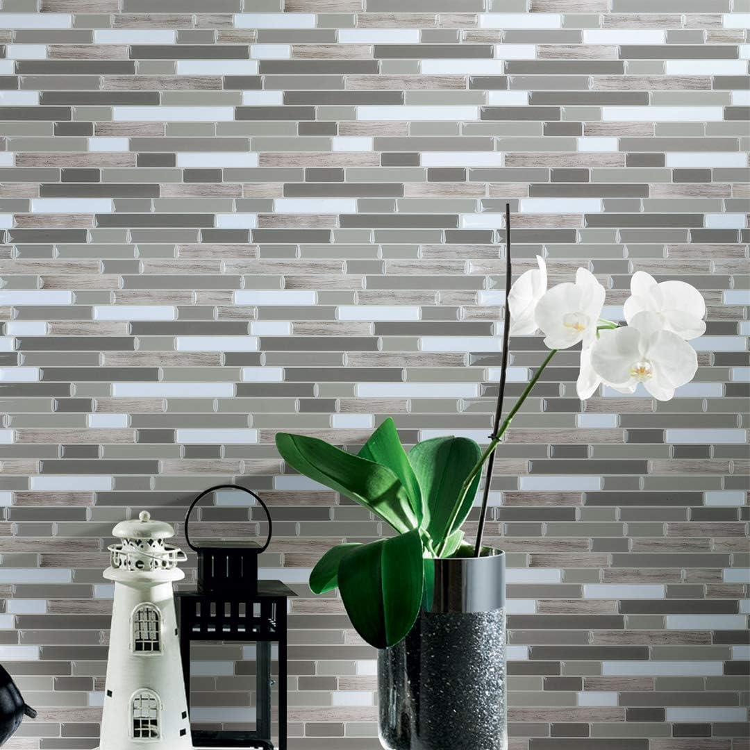 imageArt3d A17014P6 Peel and Stick backsplash Tile 6 Sheets A1701412 x12Multicolor1