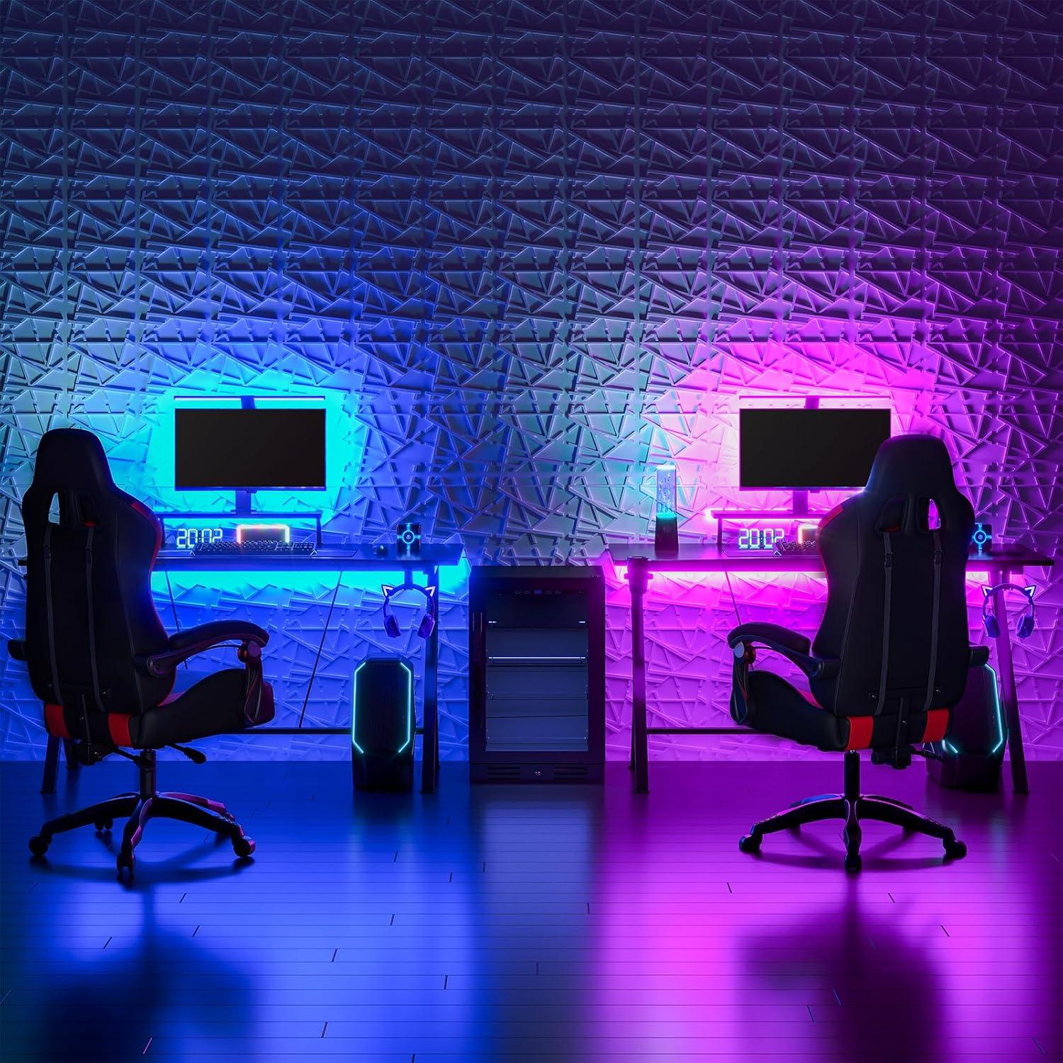 imageArt3d White PVC 3D Wall Panels  32 SqFT of Stylish Wall Decor for Home ampamp Commercial SpacesGeometric Black