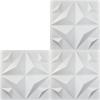 imageArt3d 100 Pack Decorative 3D Wall Panels 97 SqFeet PVC Interior Wall Dcor 118quotx118quot BlackStar Fusion