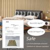 imageArt3d 2 Pack 945 x 24 inch Wood Slat Acoustic Panels for Wall ampamp Ceiling  3D Fluted Sound Absorbing Panel with Wood Finish TeakOak