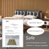 imageArt3d 2 Pack 945 x 24 inch Wood Slat Acoustic Panels for Wall ampamp Ceiling  3D Fluted Sound Absorbing Panel with Wood Finish TeakTeak