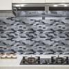 imageArt3d A17014P6 Peel and Stick backsplash Tile 6 Sheets A1701412 x12Graywhite