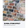 imageArt3d A17014P6 Peel and Stick backsplash Tile 6 Sheets A1701412 x12Multicolor