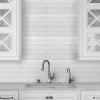 imageArt3d A17014P6 Peel and Stick backsplash Tile 6 Sheets A1701412 x12Pure White