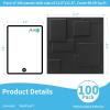 imageArt3d White PVC 3D Wall Panels  32 SqFT of Stylish Wall Decor for Home ampamp Commercial SpacesBlock Black