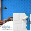 imageArt3d White PVC 3D Wall Panels  32 SqFT of Stylish Wall Decor for Home ampamp Commercial SpacesBlock White