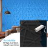 imageArt3d White PVC 3D Wall Panels  32 SqFT of Stylish Wall Decor for Home ampamp Commercial SpacesGeometric Black