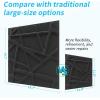 imageArt3d White PVC 3D Wall Panels  32 SqFT of Stylish Wall Decor for Home ampamp Commercial SpacesGeometric Black