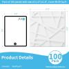 imageArt3d White PVC 3D Wall Panels  32 SqFT of Stylish Wall Decor for Home ampamp Commercial SpacesGeometric White