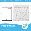 imageArt3d White PVC 3D Wall Panels  32 SqFT of Stylish Wall Decor for Home ampamp Commercial SpacesGeometric White
