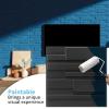 imageArt3d White PVC 3D Wall Panels  32 SqFT of Stylish Wall Decor for Home ampamp Commercial SpacesHorizontal Lines Black