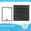 imageArt3d White PVC 3D Wall Panels  32 SqFT of Stylish Wall Decor for Home ampamp Commercial SpacesHorizontal Lines Black
