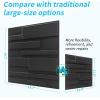 imageArt3d White PVC 3D Wall Panels  32 SqFT of Stylish Wall Decor for Home ampamp Commercial SpacesHorizontal Lines Black