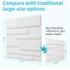 imageArt3d White PVC 3D Wall Panels  32 SqFT of Stylish Wall Decor for Home ampamp Commercial SpacesHorizontal Lines White