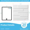 imageArt3d White PVC 3D Wall Panels  32 SqFT of Stylish Wall Decor for Home ampamp Commercial SpacesHorizontal Lines White