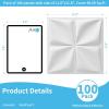 imageArt3d White PVC 3D Wall Panels  32 SqFT of Stylish Wall Decor for Home ampamp Commercial SpacesLucky Leaves White