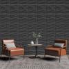 imageArt3d White PVC 3D Wall Panels  32 SqFT of Stylish Wall Decor for Home ampamp Commercial SpacesWavy Black