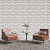 imageArt3d White PVC 3D Wall Panels  32 SqFT of Stylish Wall Decor for Home ampamp Commercial SpacesWavy White