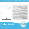 imageArt3d White PVC 3D Wall Panels  32 SqFT of Stylish Wall Decor for Home ampamp Commercial SpacesWavy White