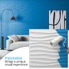 imageArt3d White PVC 3D Wall Panels  32 SqFT of Stylish Wall Decor for Home ampamp Commercial SpacesWavy White