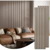 imageArt3d 2 Pack 945 x 24 inch Wood Slat Acoustic Panels for Wall ampamp Ceiling  3D Fluted Sound Absorbing Panel with Wood Finish TeakBrown Oak