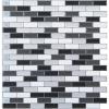 imageArt3d A17014P6 Peel and Stick backsplash Tile 6 Sheets A1701412 x12Blackwhite