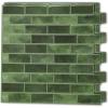 imageArt3d A17014P6 Peel and Stick backsplash Tile 6 Sheets A1701412 x12Jade Green