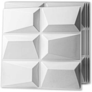 imageArt3d 100 Pack Decorative 3D Wall Panels 97 SqFeet PVC Interior Wall Dcor 118quotx118quot BlackChocolate