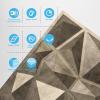 imageArt3d Decorative 3D Wall Panels in Diamond Design 12quotx12quot Antique Copper 33 PackAntique Gold
