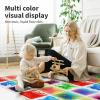 imageArt3d Liquid Fusion Activity Play Mat for Kids Pack of 9 Tiles 12quot X 12quot Transparent SubstrateGreen purple bluered pink blueyellow yellowblack red blue purpleblack