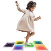 imageArt3d Liquid Fusion Activity Play Mat for Kids Pack of 9 Tiles 12quot X 12quot Transparent SubstrateGreen purple bluered pink blueyellow yellowblack red blue purpleblack