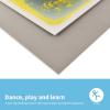 imageArt3d Liquid Fusion Activity Play Mat for Kids Pack of 9 Tiles 12quot X 12quot Transparent SubstrateGreen purpule bluered yellow