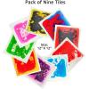 imageArt3d Liquid Fusion Activity Play Mat for Kids Pack of 9 Tiles 12quot X 12quot Transparent SubstrateGreenyellow orange bluered pink blueyellow yellowblack red blue purpleblack