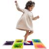 imageArt3d Liquid Fusion Activity Play Mat for Kids Pack of 9 Tiles 12quot X 12quot Transparent SubstrateGreenyellow orange bluered pink blueyellow yellowblack red blue purpleblack