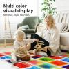 imageArt3d Liquid Fusion Activity Play Mat for Kids Pack of 9 Tiles 12quot X 12quot Transparent SubstrateGreenyellow orange bluered pink blueyellow yellowblack red blue purpleblack