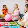 imageArt3d Liquid Fusion Activity Play Mat for Kids Pack of 9 Tiles 12quot X 12quot Transparent SubstrateMulticolored  Round Corner