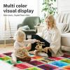 imageArt3d Liquid Fusion Activity Play Mat for Kids Pack of 9 Tiles 12quot X 12quot Transparent SubstrateMulticolored  Round Corner