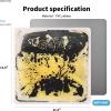 imageArt3d Liquid Fusion Activity Play Mat for Kids Pack of 9 Tiles 12quot X 12quot Transparent SubstrateMulticolored  Round Corner
