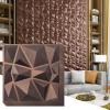 imageArt3d Decorative 3D Wall Panels in Diamond Design 12quotx12quot Antique Copper 33 PackAntique Copper