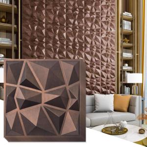 imageArt3d Decorative 3D Wall Panels in Diamond Design 12quotx12quot Antique Copper 33 PackAntique Copper