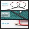 imageArt3d 20ft Outside Vinyl Corner Trim Peel and Stick for Tile and Wall Edges Furniture Decoration Grey OakBlack