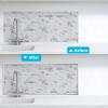 imageArt3d 20ft Outside Vinyl Corner Trim Peel and Stick for Tile and Wall Edges Furniture Decoration Grey OakGlittery Silver