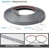imageArt3d 20ft Outside Vinyl Corner Trim Peel and Stick for Tile and Wall Edges Furniture Decoration Grey OakGrey Oak