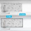 imageArt3d 20ft Outside Vinyl Corner Trim Peel and Stick for Tile and Wall Edges Furniture Decoration Grey OakGrey Oak