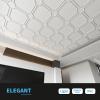 imageArt3d 2x2 Ft Drop Down PVC Ceiling Tiles 3D Textured Glue up Ceiling Panel for Office Living Room Home Decor  12Pack Covers 48 SqFt WhiteWhite